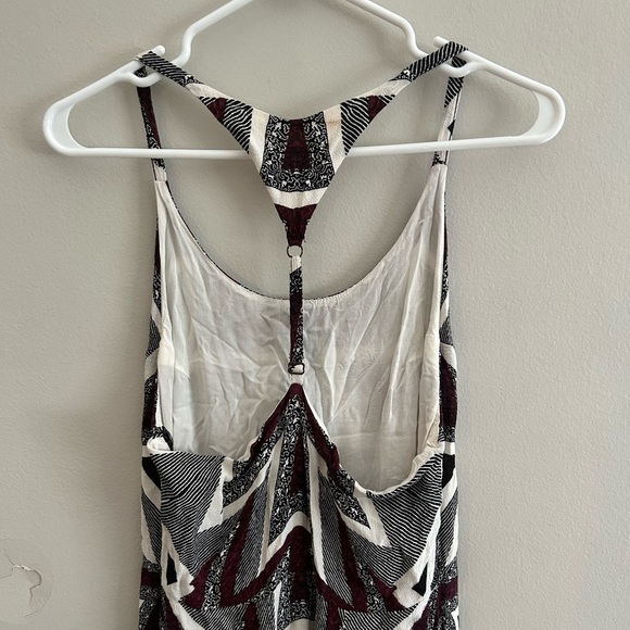 FREE PEOPLE Bohemian Serves You Right Printed Maxi Dress in Black | Size 8 - Picture 7 of 9